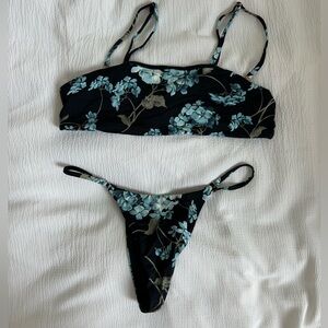 Frankie’s Blue Floral Bikini Set